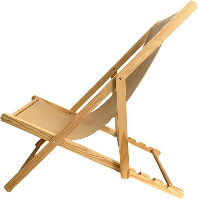 TBACW Chair Replacement Canvas, Beige, 47.24x17.32in, 220lbs Capacity-Only Cloth for Patio Lounge Beach Reclining Sling Chair - Image 3